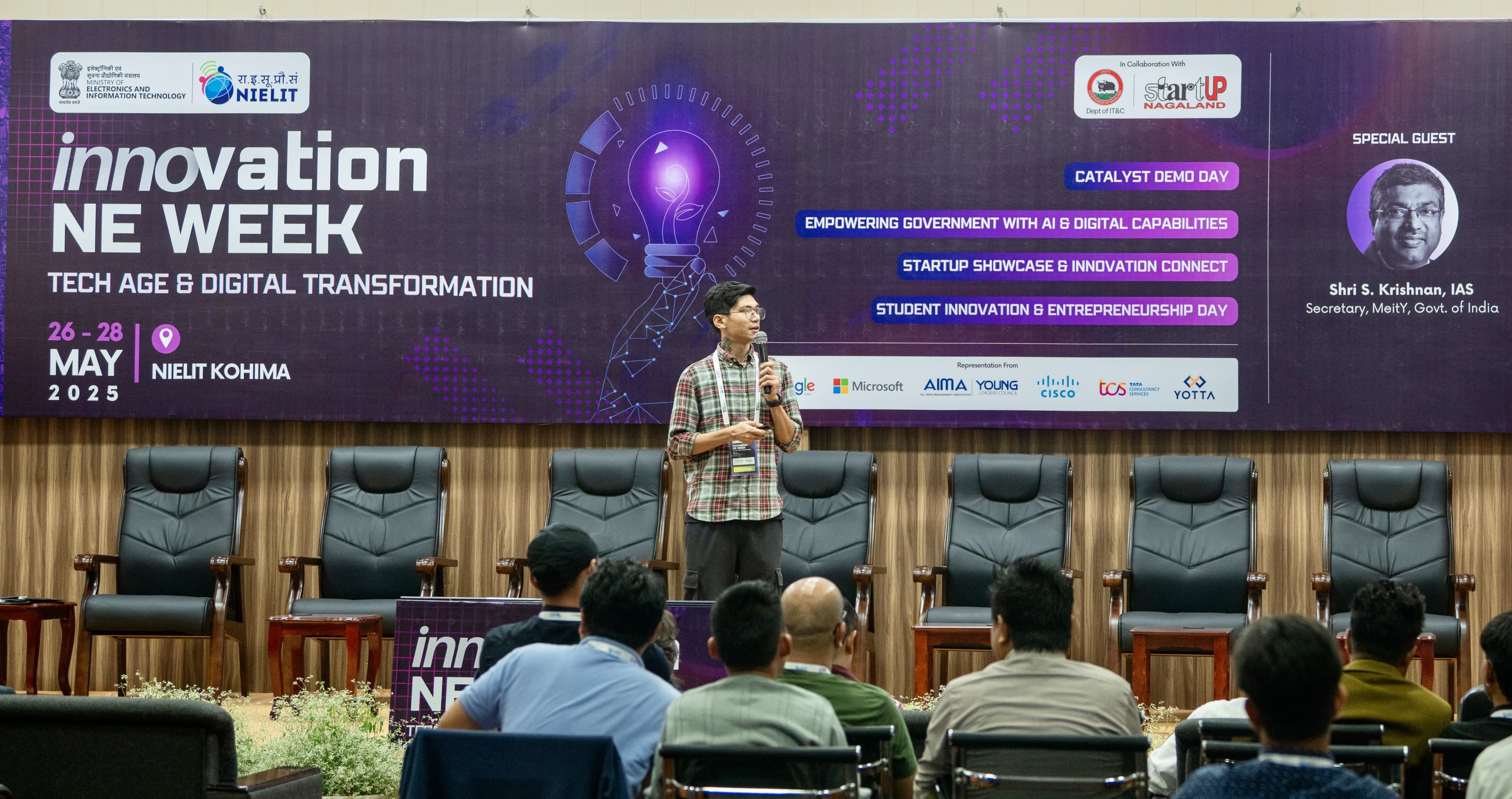 Shivam Selam on stage